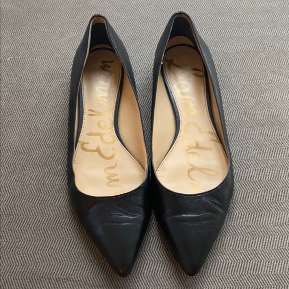 Sam Edelman Black Leather Flats